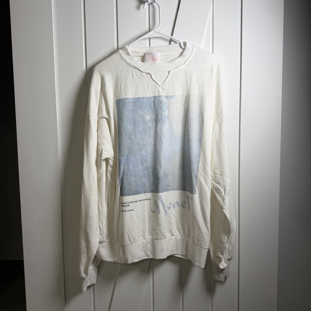 Selkie The Pillow Sweater in the "Monet Collector White" Size Small Oversized